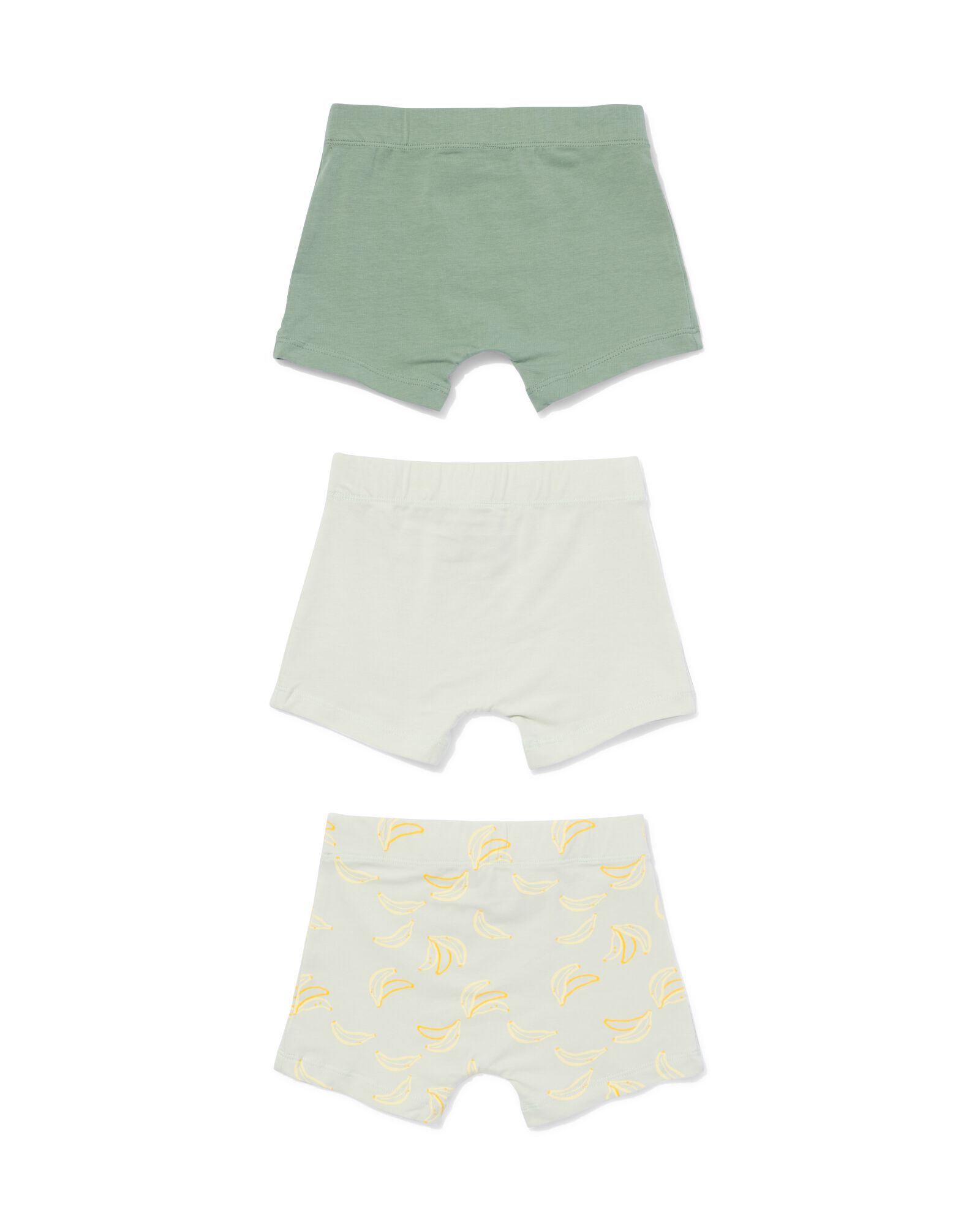kinderboxer bananen - 3 stuks groen groen - 19203560GREEN - HEMA