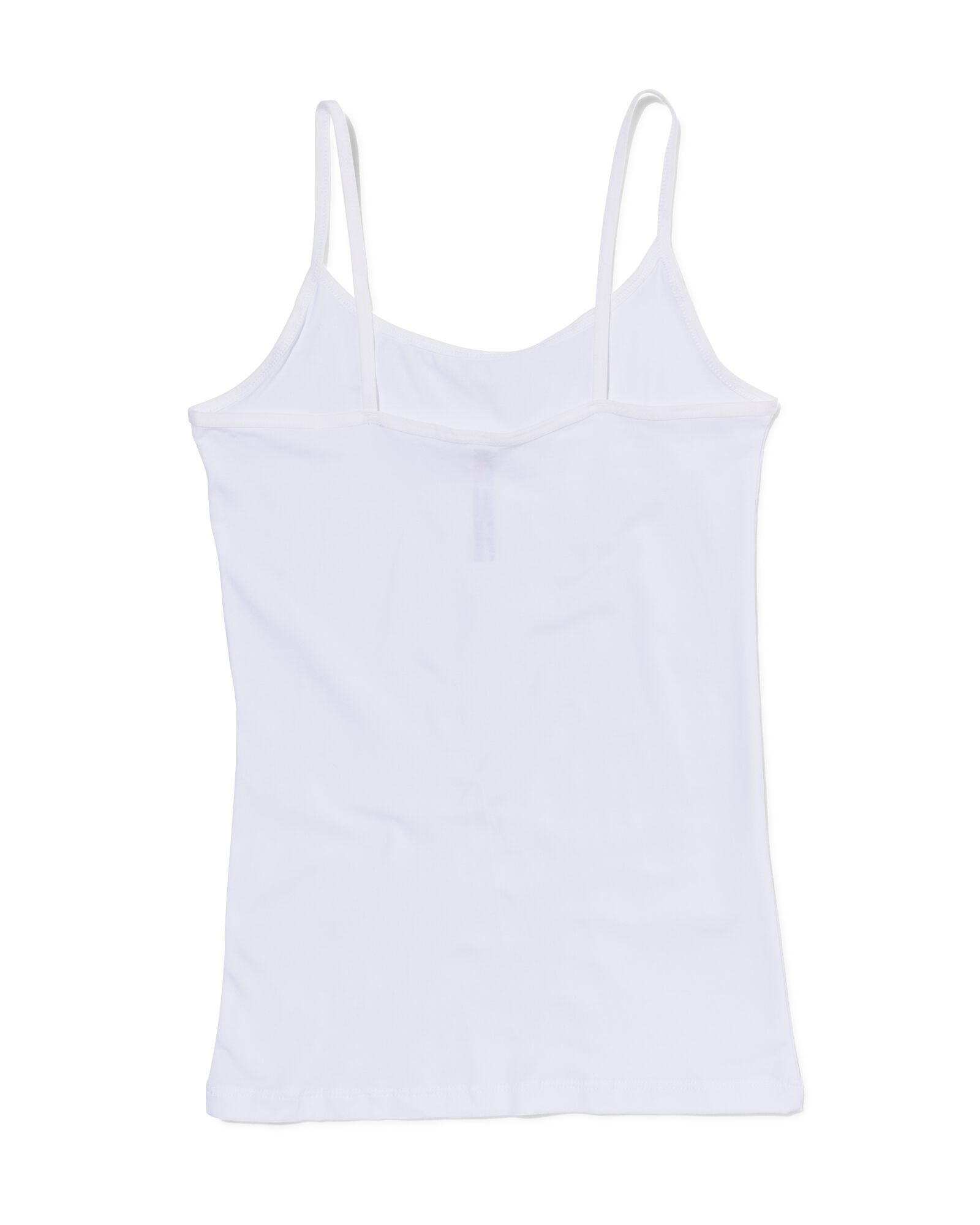 d&eacute;bardeur femme coton &agrave; bretelles spaghetti blanc blanc - 19666999WHITE - HEMA