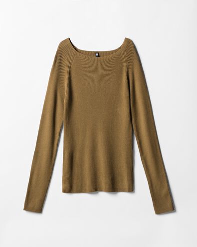 damestrui rib middenbruin middenbruin - 36214880MIDBROWN - HEMA