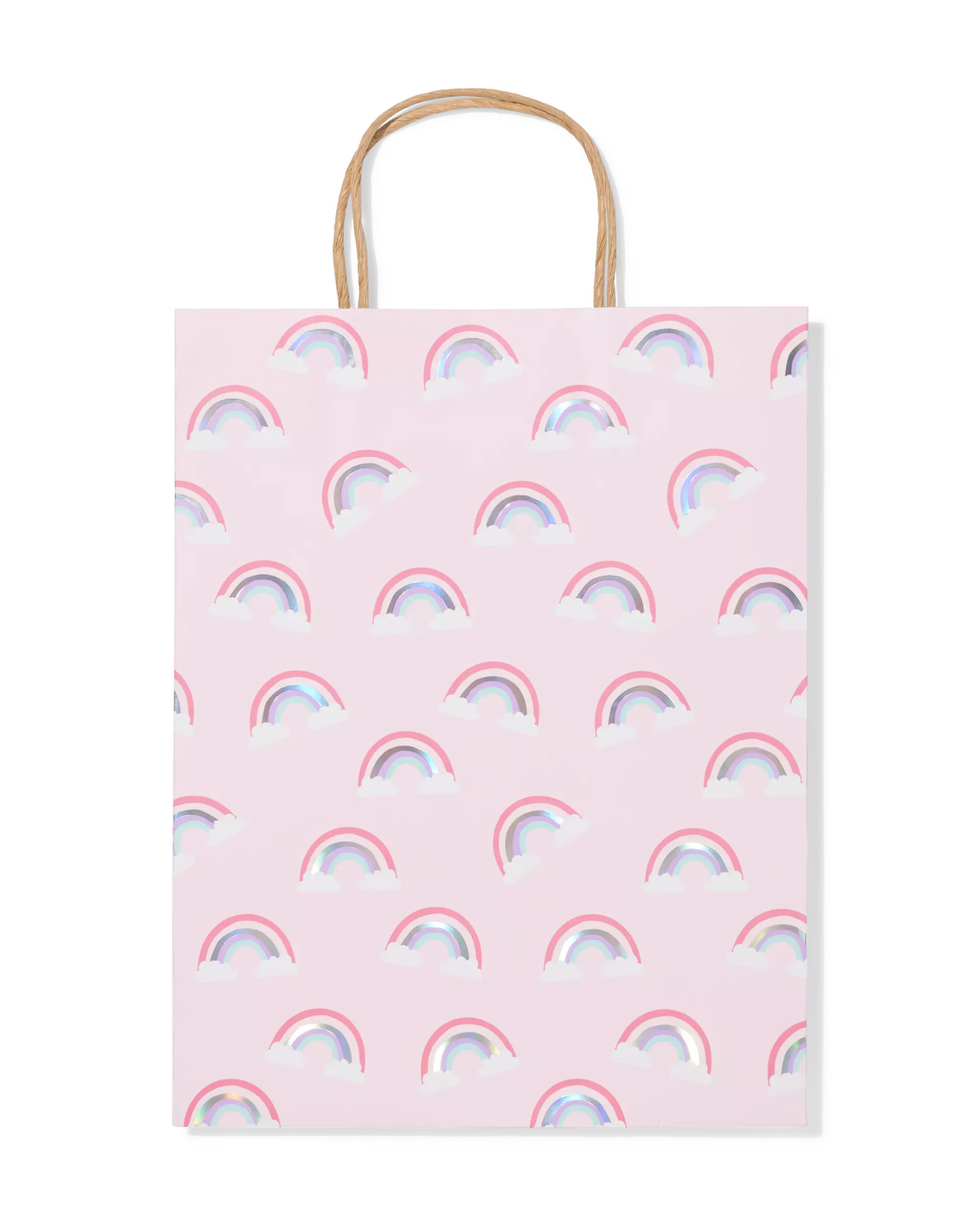 Geschenktüte L, 31 × 24 cm, Papier, Regenbogen