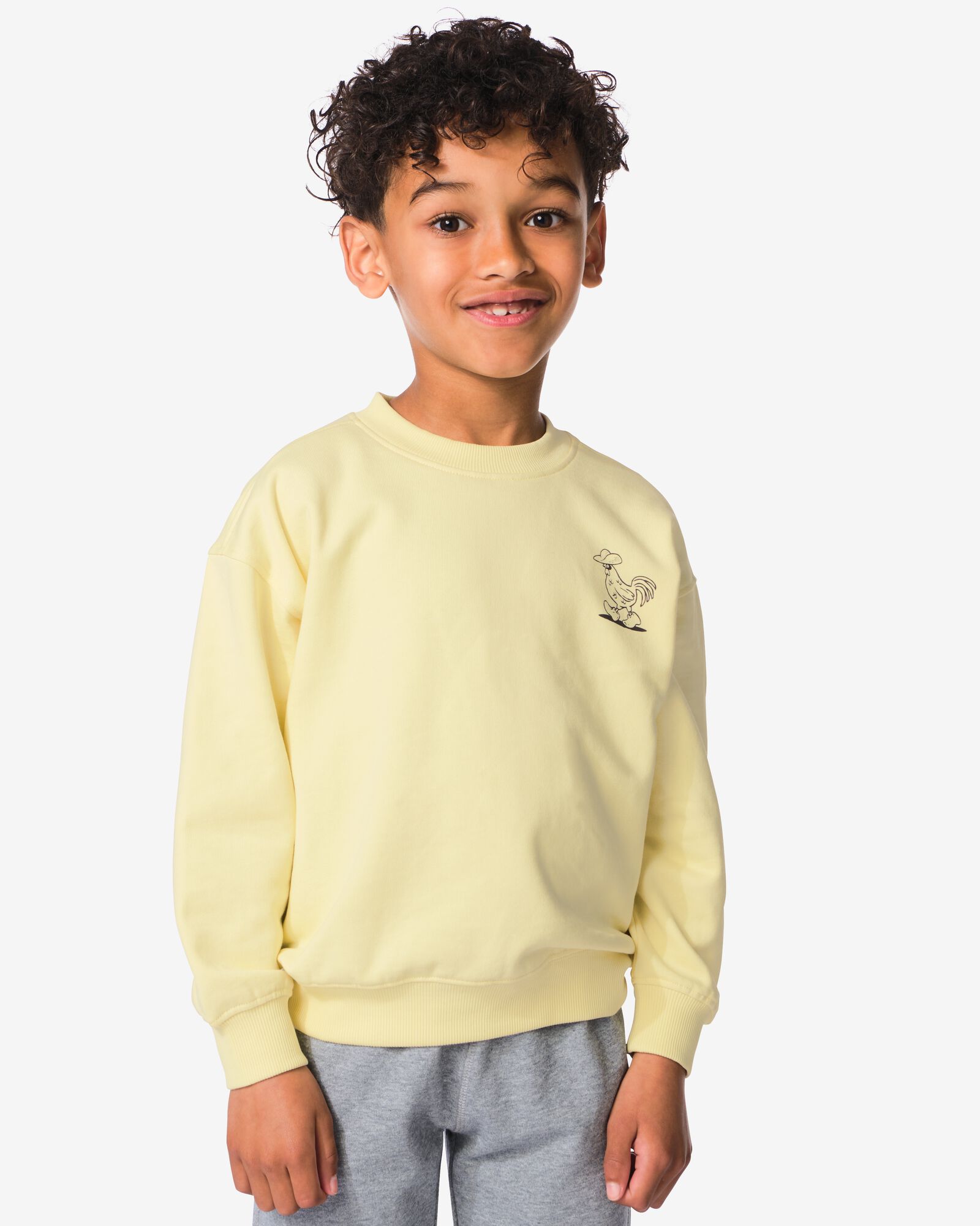 sweat-shirt enfant graphique jaune jaune - 30724254YELLOW - HEMA