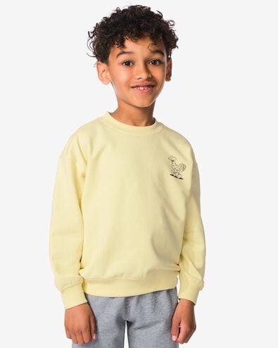 sweat-shirt enfant graphique jaune jaune - 30724254YELLOW - HEMA
