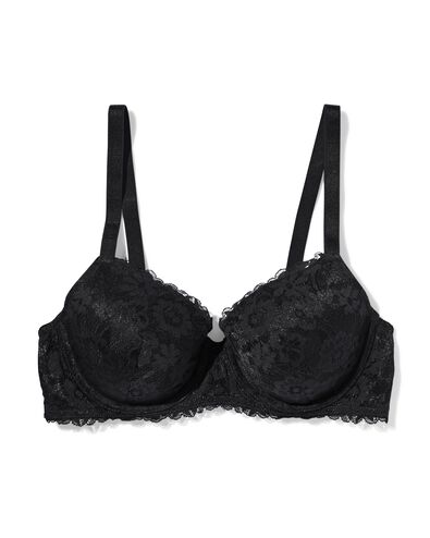 Vorgeformter Spitzen-BH mit B&uuml;gel schwarz - 21800182BLACK - HEMA