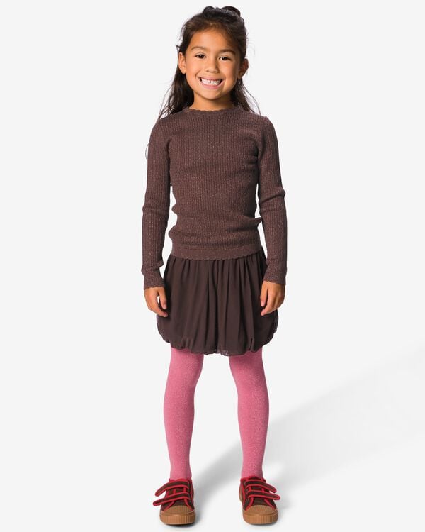 jupe enfant trap&egrave;ze tulle chocolat chocolat - 30888506CHOCOLATEBROWN - HEMA