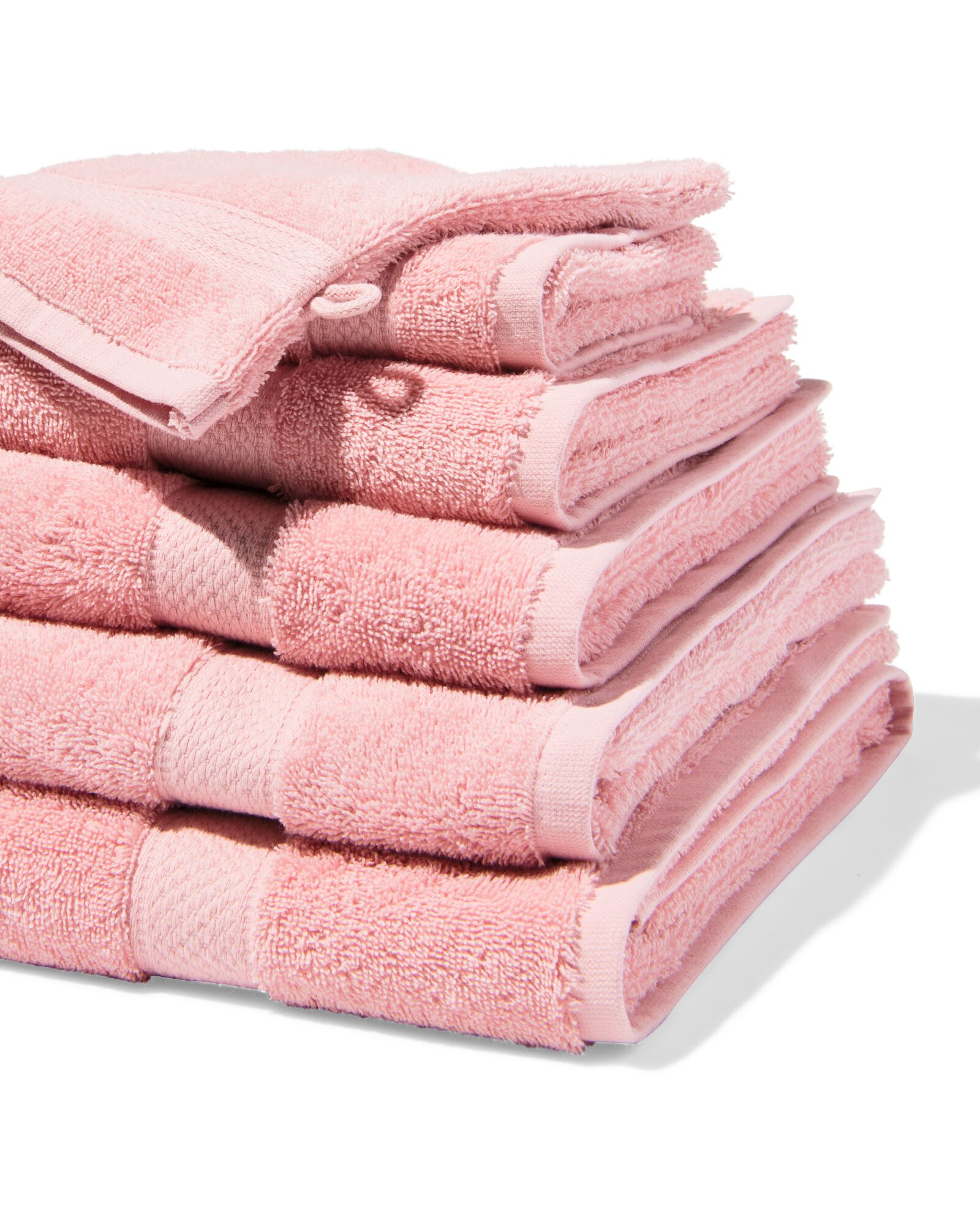serviette 100x150cm qualit&eacute; &eacute;paisse rose p&acirc;le rose p&acirc;le serviette 100 x 150 - 5282855 - HEMA