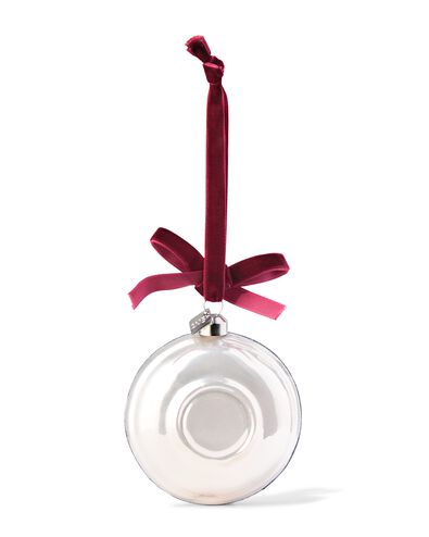 d&eacute;coration de No&euml;l &agrave; suspendre 8,2 cm verre hu&icirc;tres - 25102088 - HEMA