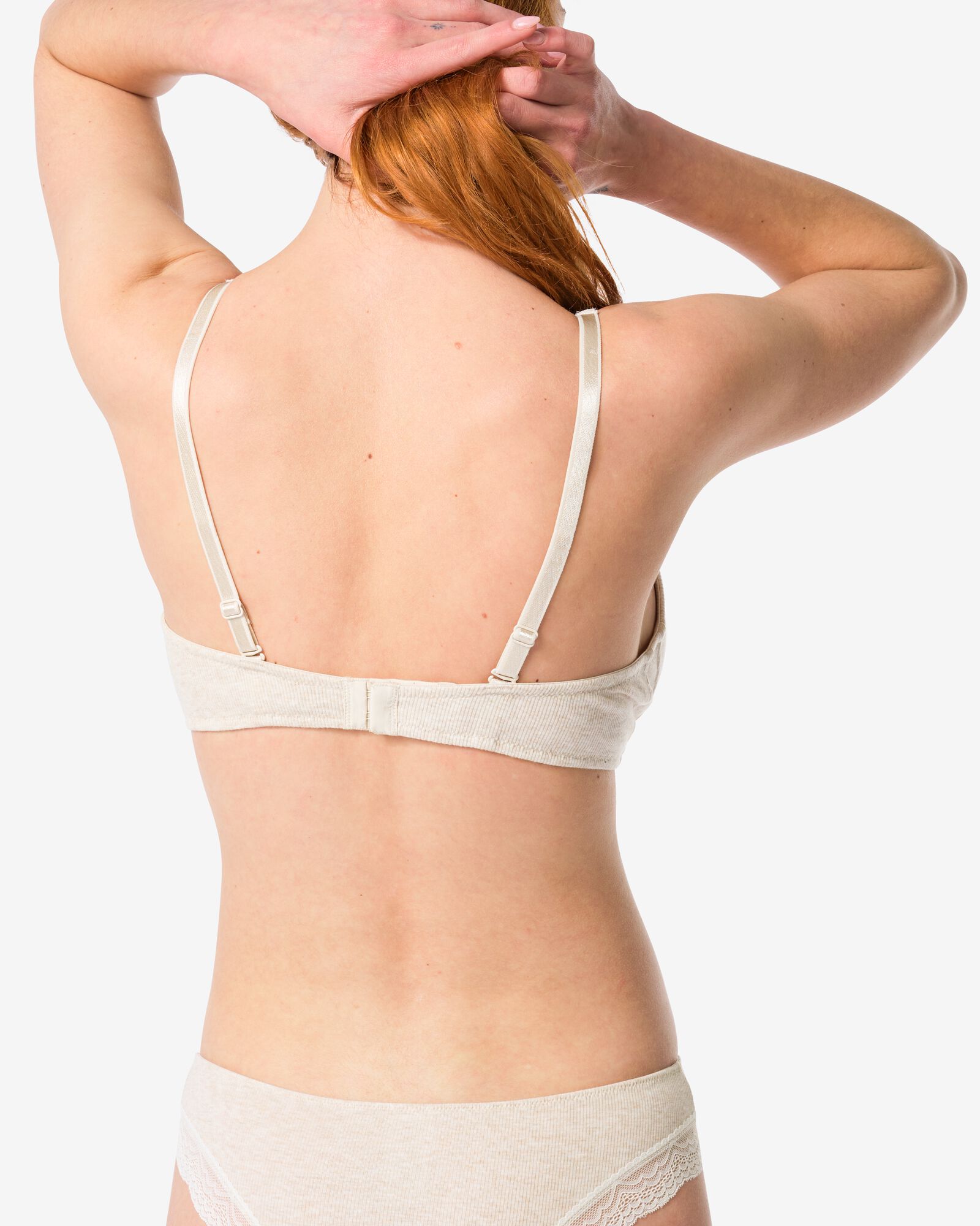 bralette met kant zonder beugel naturel naturel - 21900205NATURAL - HEMA