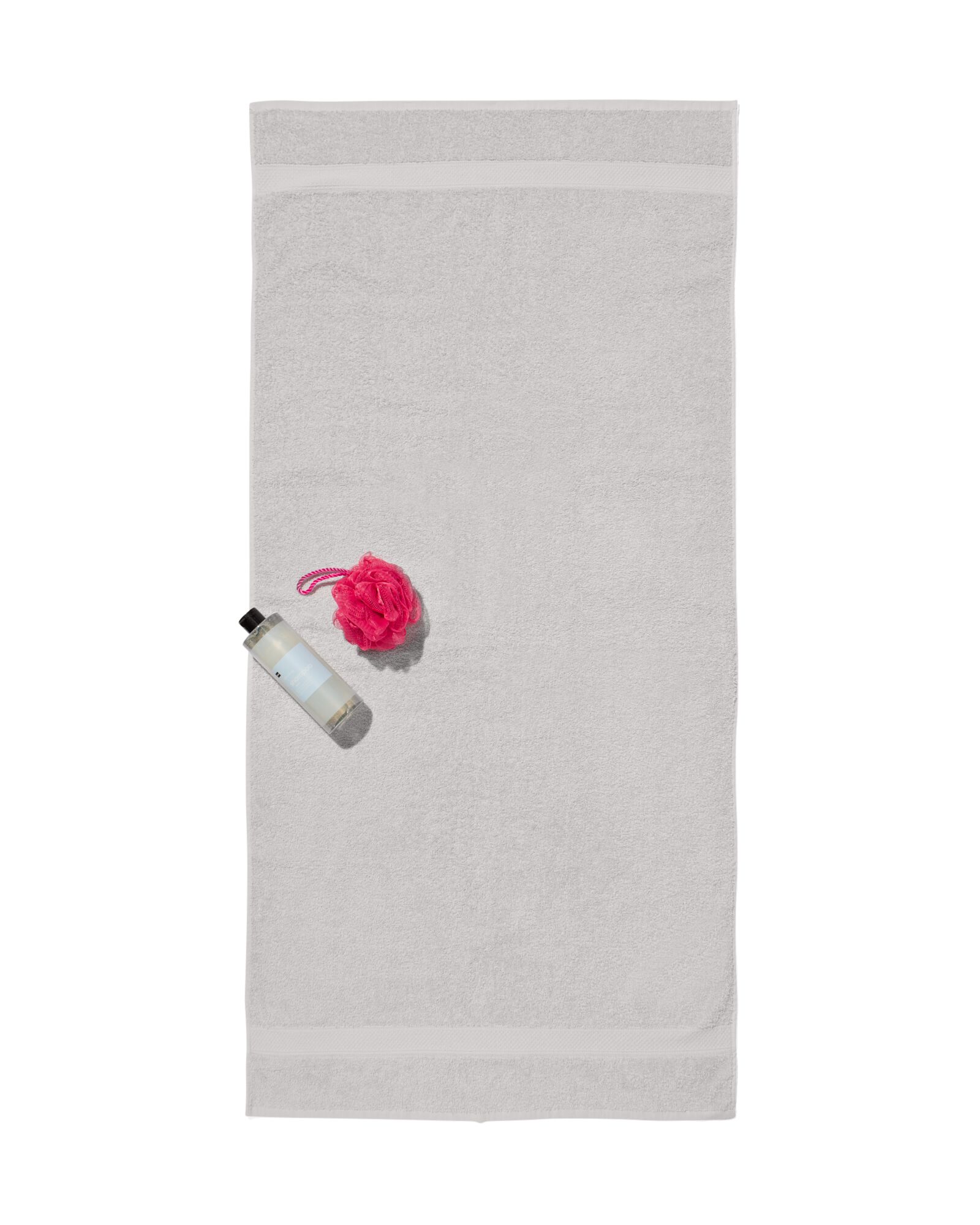serviette de bain-70x140 cm-qualit&eacute; &eacute;paisse-gris clair uni gris clair serviette 70 x 140 - 5240205 - HEMA