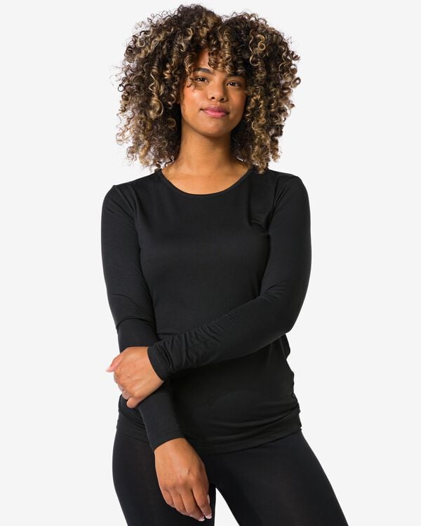 t-shirt temptech femme noir noir - 19656920BLACK - HEMA