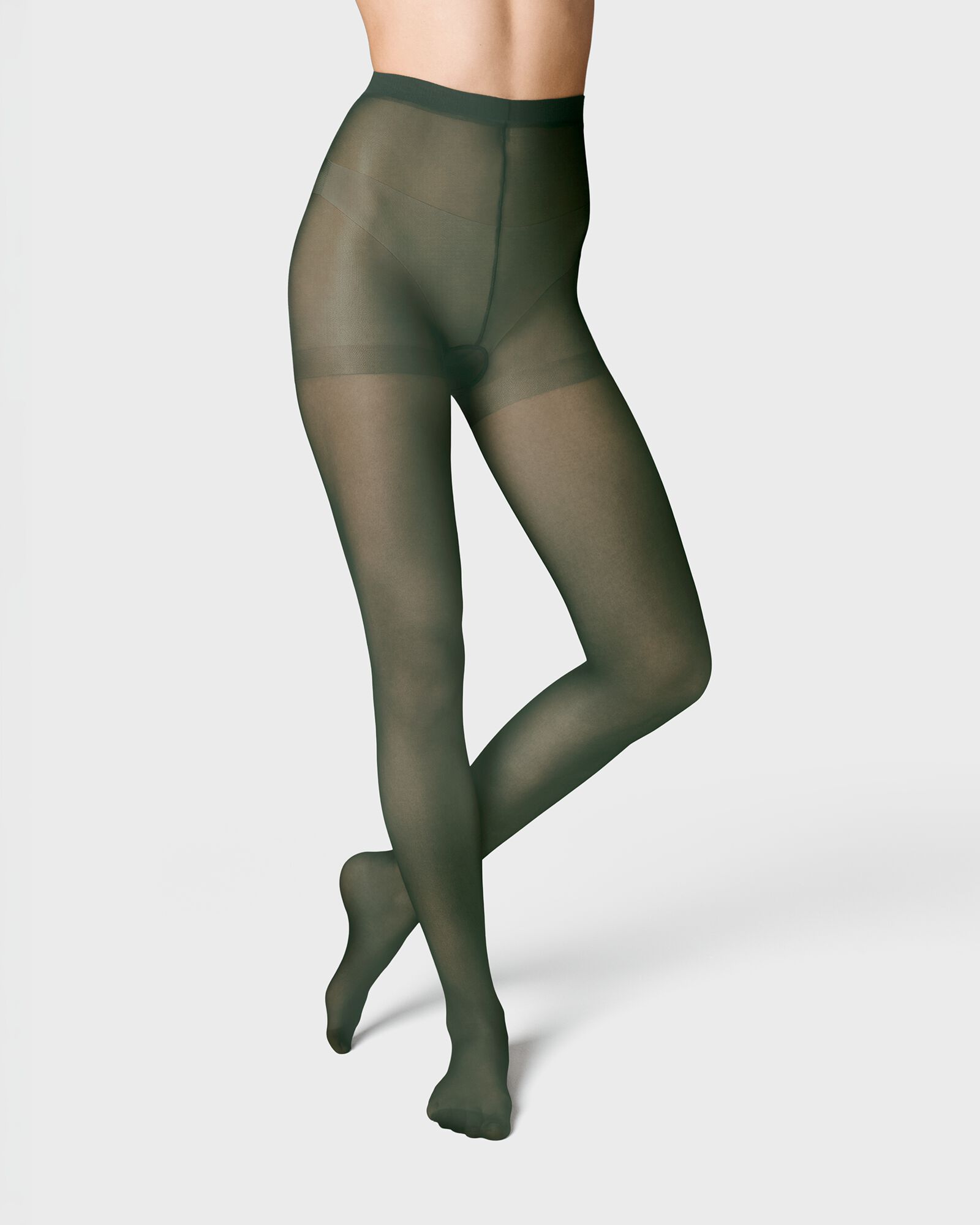 panty opaque temp tech 40 denier groen groen - 4050020GREEN - HEMA