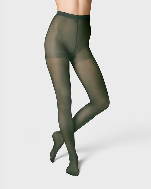 panty opaque temp tech 40 denier groen groen - 4050020GREEN - HEMA