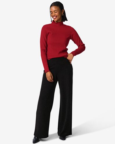 damesbroek Wani met glitters zwart zwart - 36248540BLACK - HEMA