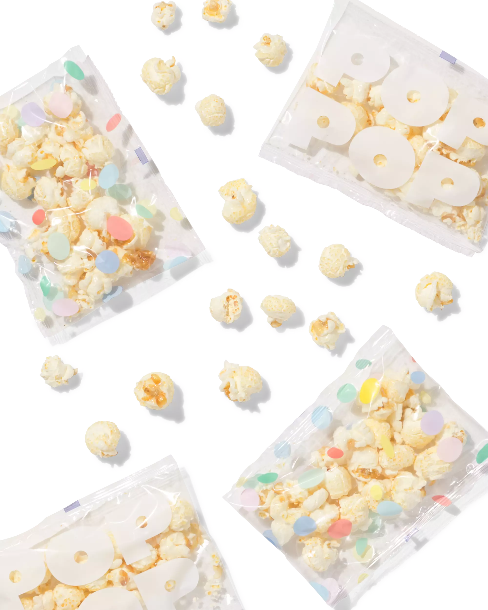 zoete popcorn uitdeelzak - 6 stuks