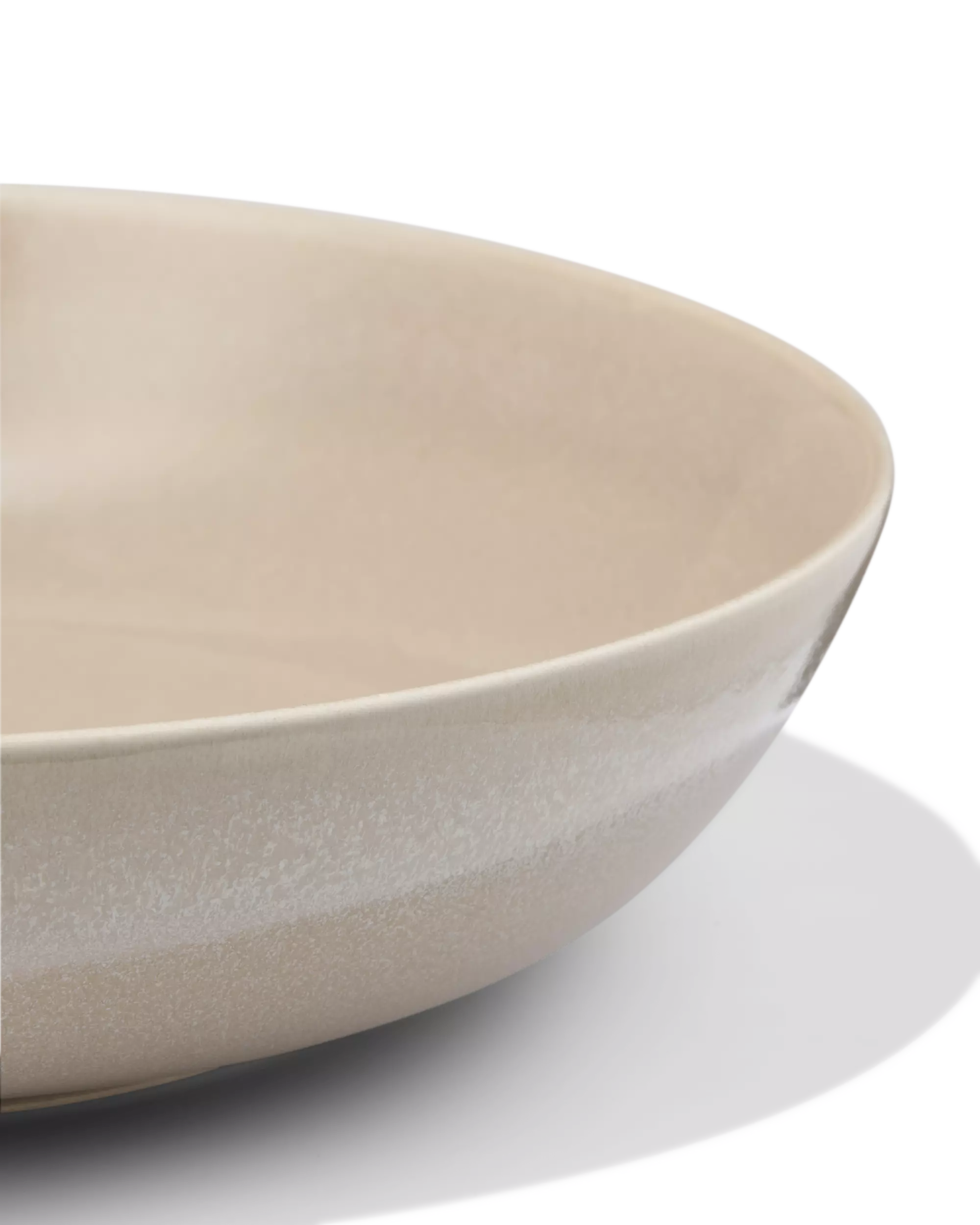 diep bord Ø22cm Puur aardewerk beige