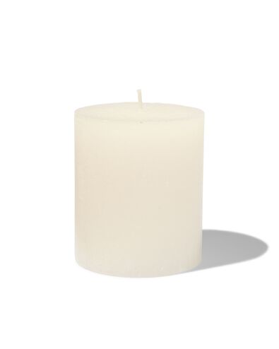 bougie rustique &Oslash;7x8 cm ivoire ivoire 7 x 8 - 13503154 - HEMA