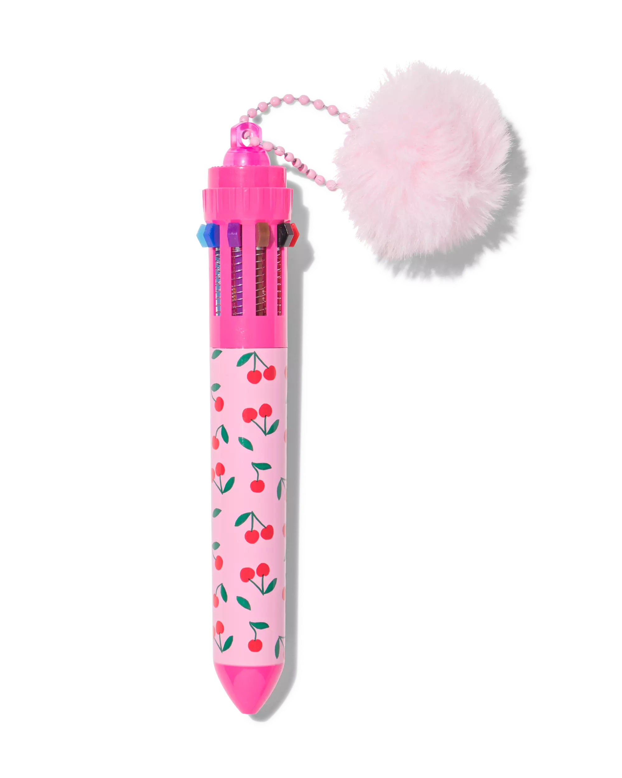 meerkleurenpen met pompon