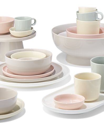 Tortenplatte ⌀ 28 cm, KNAP, New Bone China, Gelb - 9650320 - HEMA