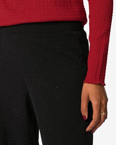 damesbroek Wani met glitters zwart zwart - 36248540BLACK - HEMA