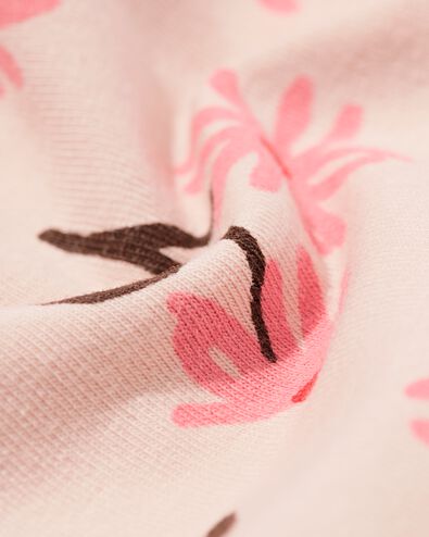 baby meegroei overslagbody rib bloemen roze roze - 33461520PINK - HEMA