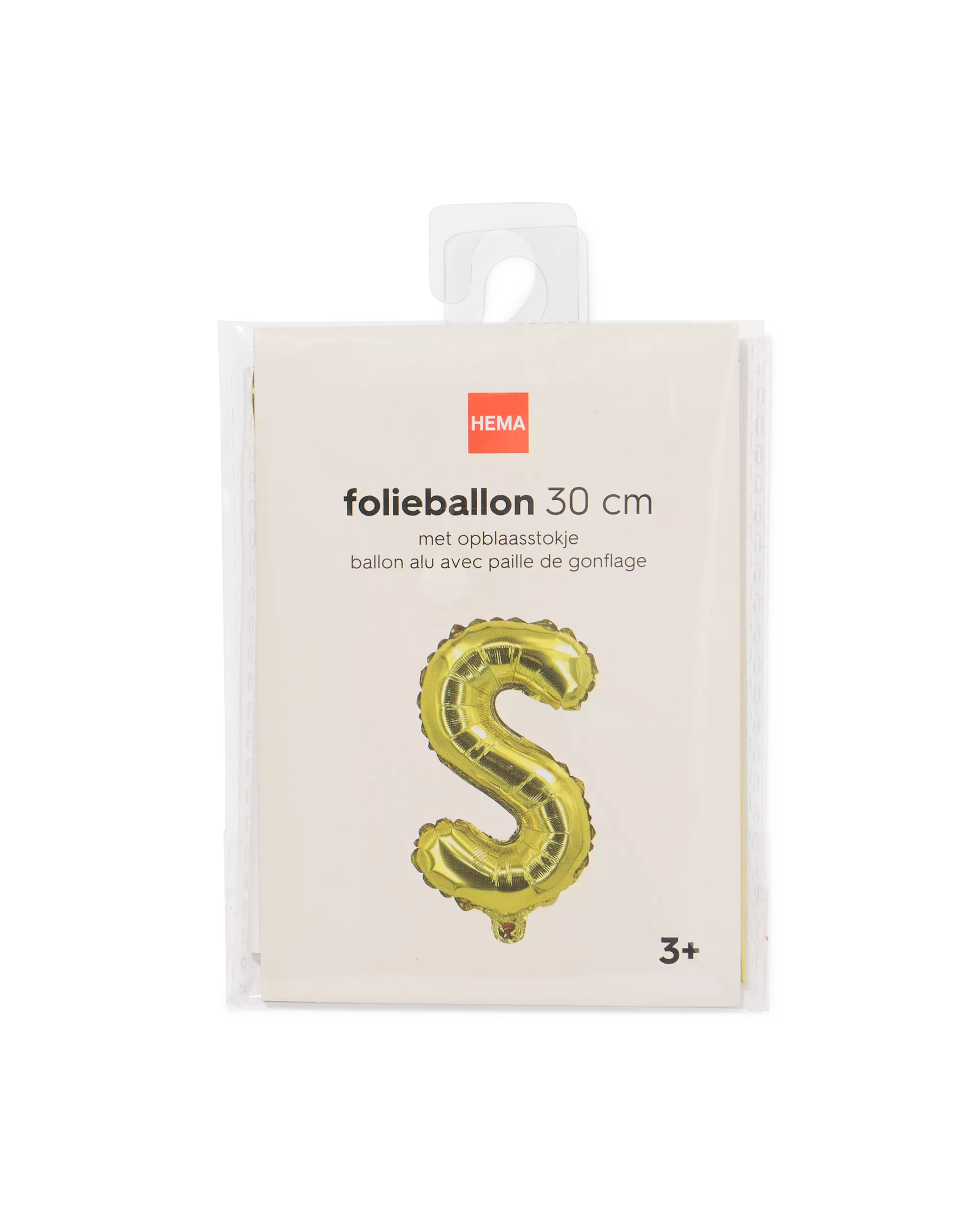 Folienballon Buchstabe S 30 cm Gold