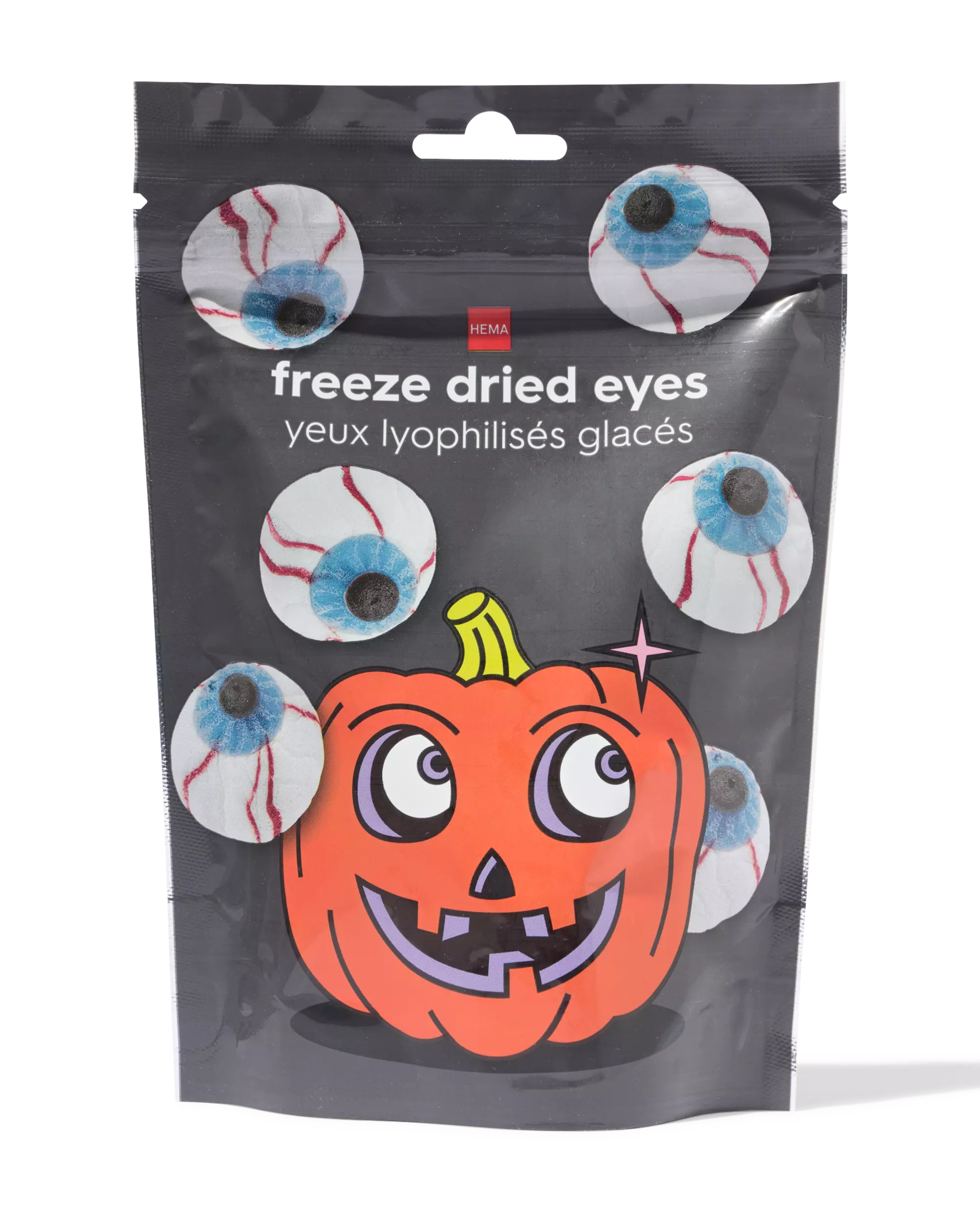 bonbons en forme d'yeux lyophilisés halloween 57 g