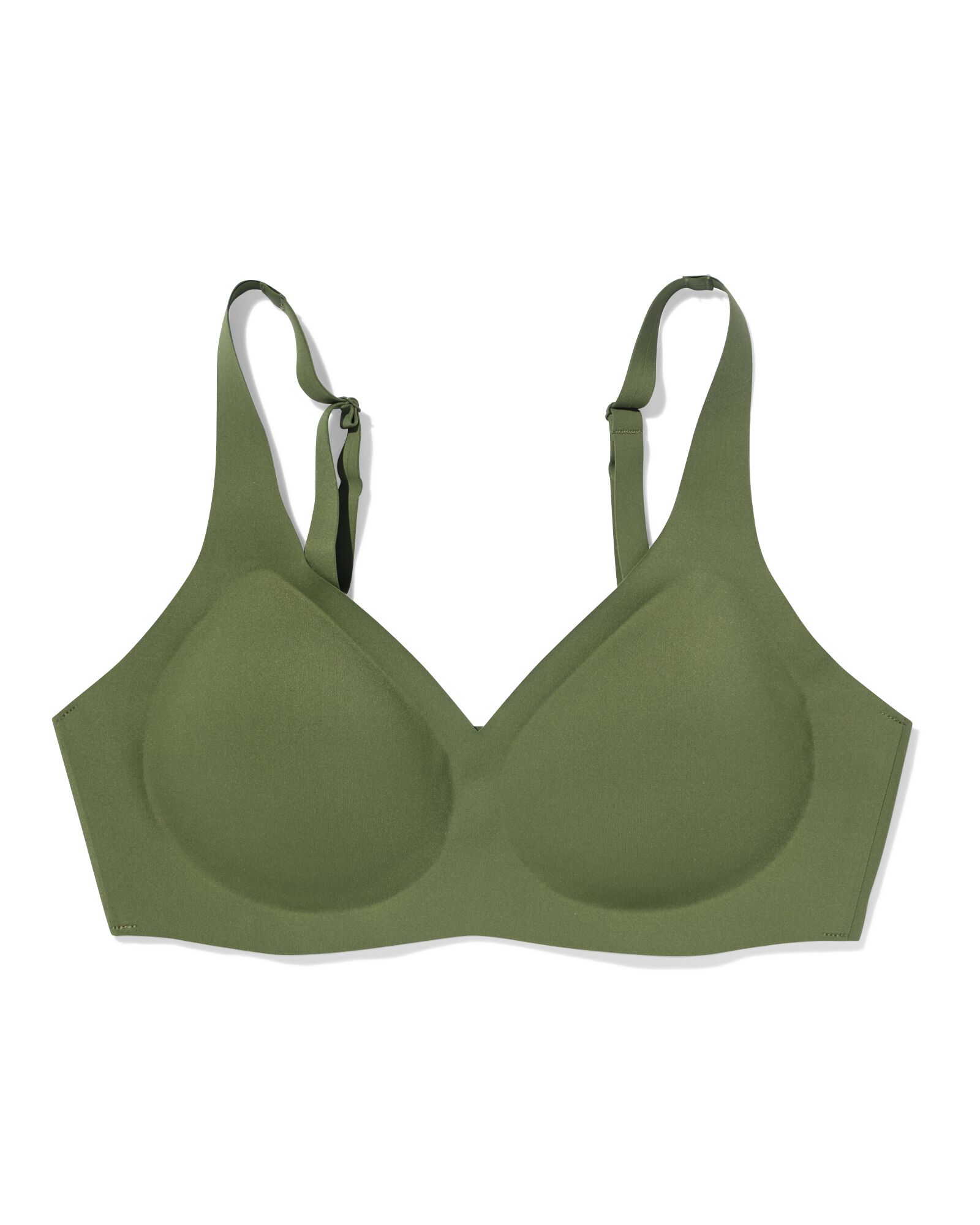 soutien-gorge pr&eacute;form&eacute; sans armatures et sans coutures  vert fonc&eacute; vert fonc&eacute; - 21805535DARKGREEN - HEMA