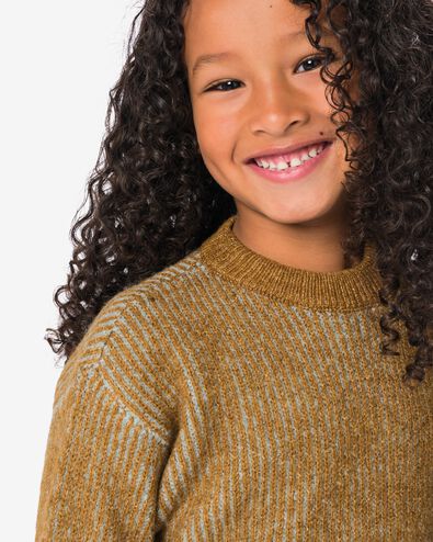 kindertrui rib strepen lichtblauw lichtblauw - 30729207LIGHTBLUE - HEMA