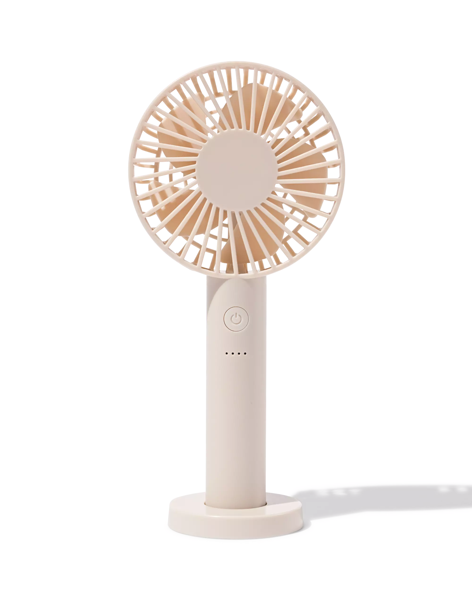 ventilateur à main ⌀11,5x23,5cm beige