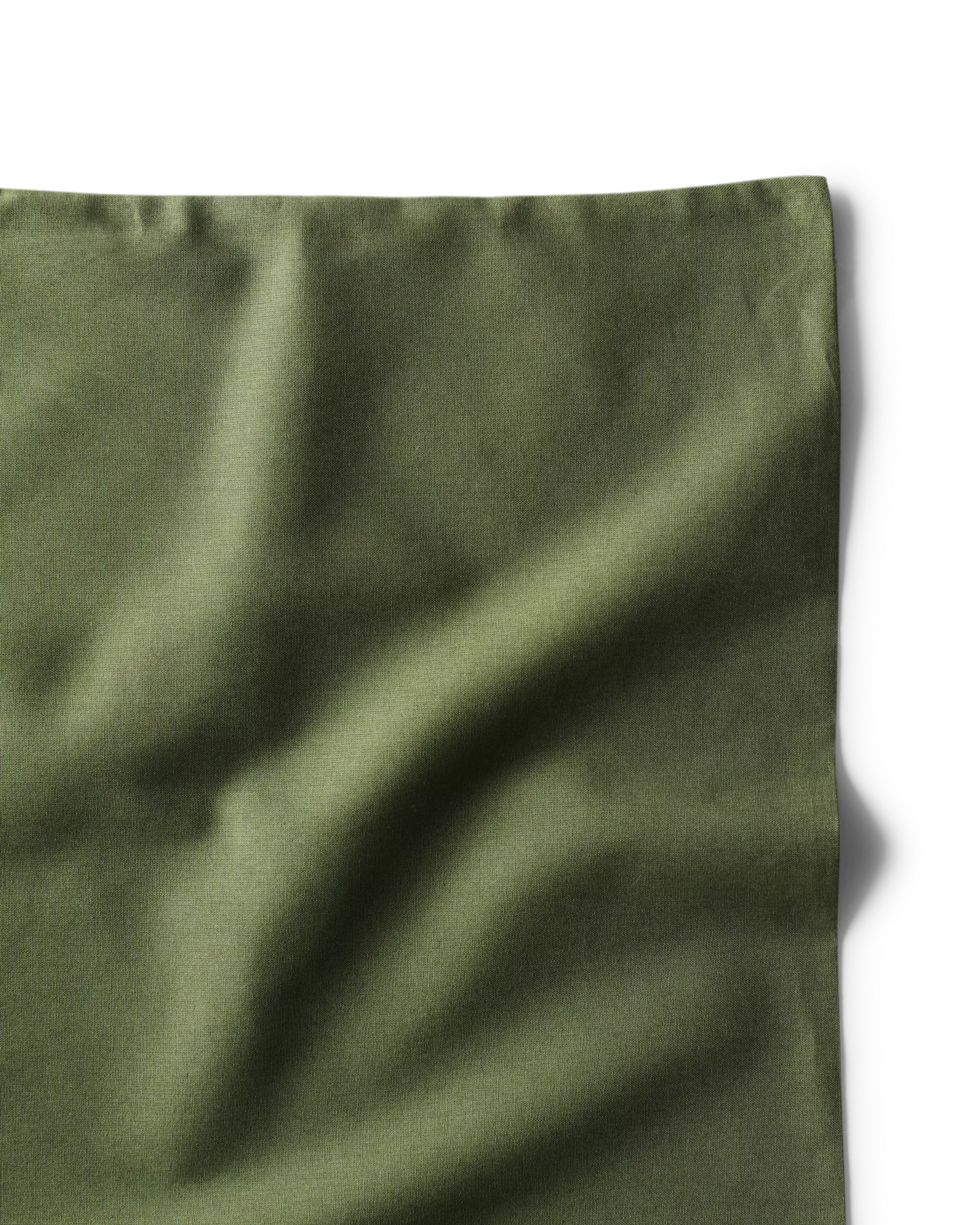 housse de couette 200x200/220 coton doux vert mousse