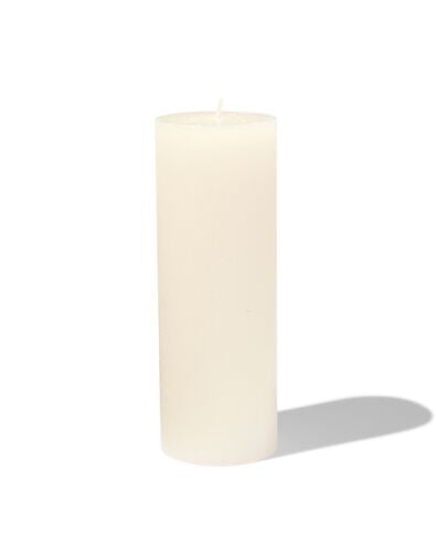 bougie rustique &Oslash;7x19 cm ivoire ivoire 7 x 19 - 13503149 - HEMA