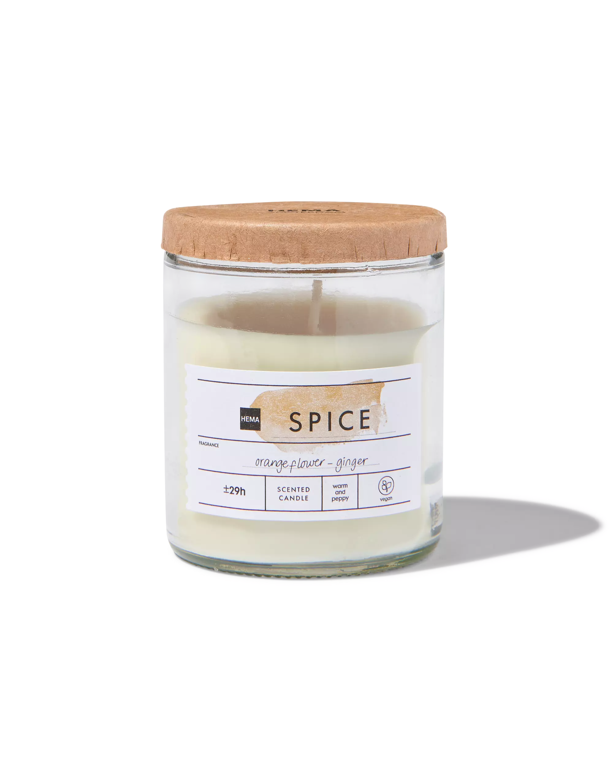 bougie parfumée dans un verre Ø6.5 spice