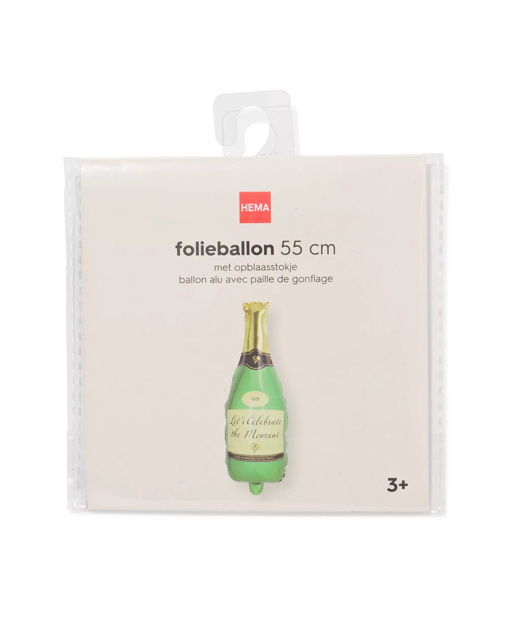 Folienballon Sektflasche 55 cm