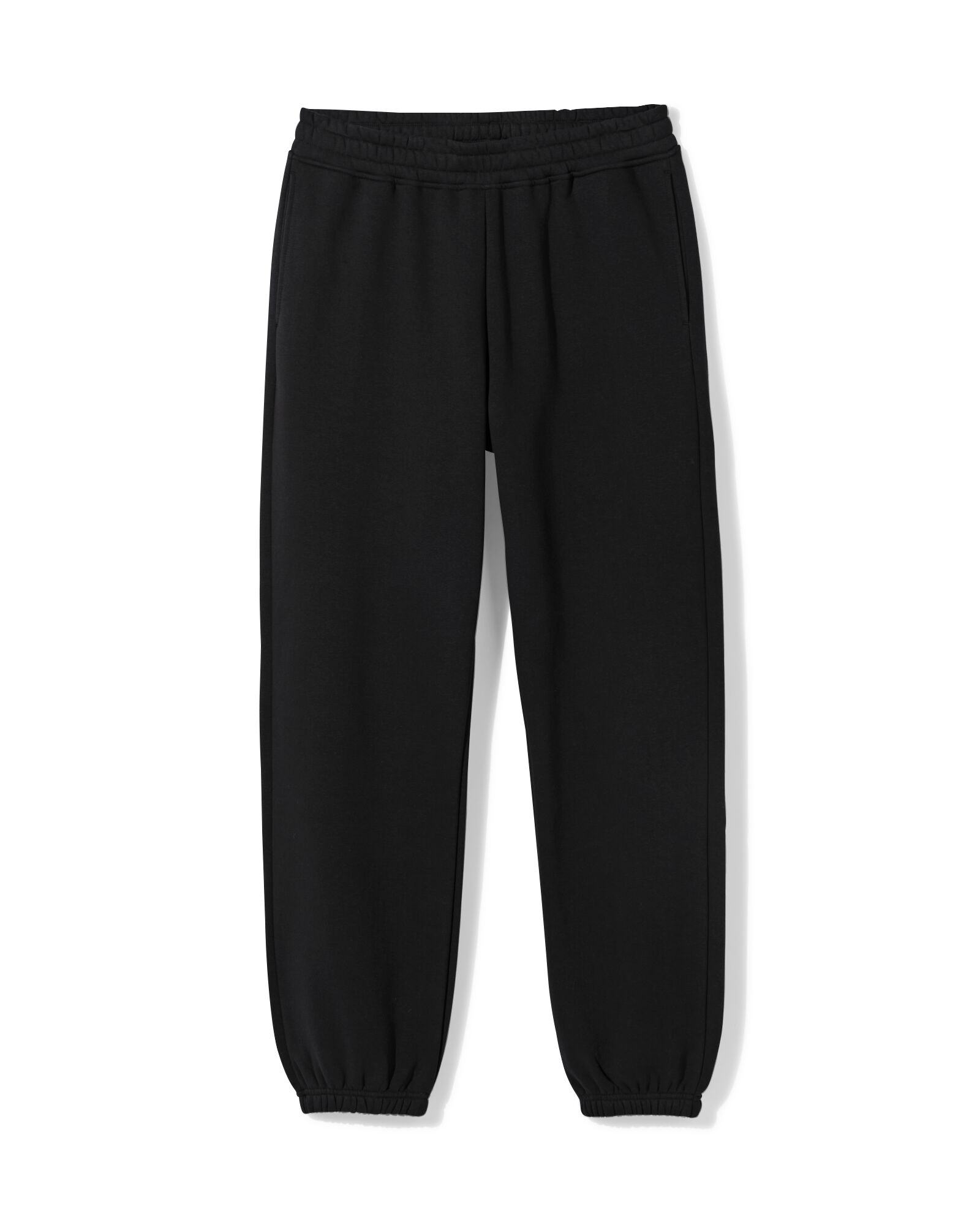 herenbroek Carlson regular fit sweatstof zwart zwart - 2101260BLACK - HEMA