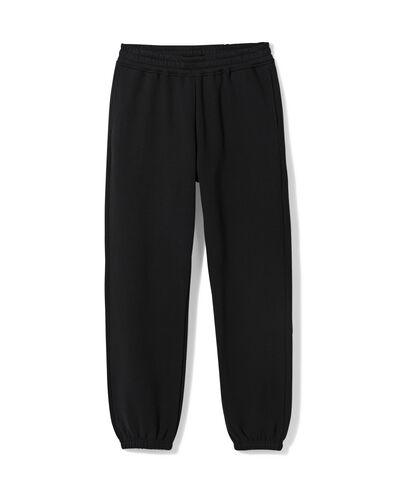 herenbroek Carlson regular fit sweatstof zwart zwart - 2101260BLACK - HEMA