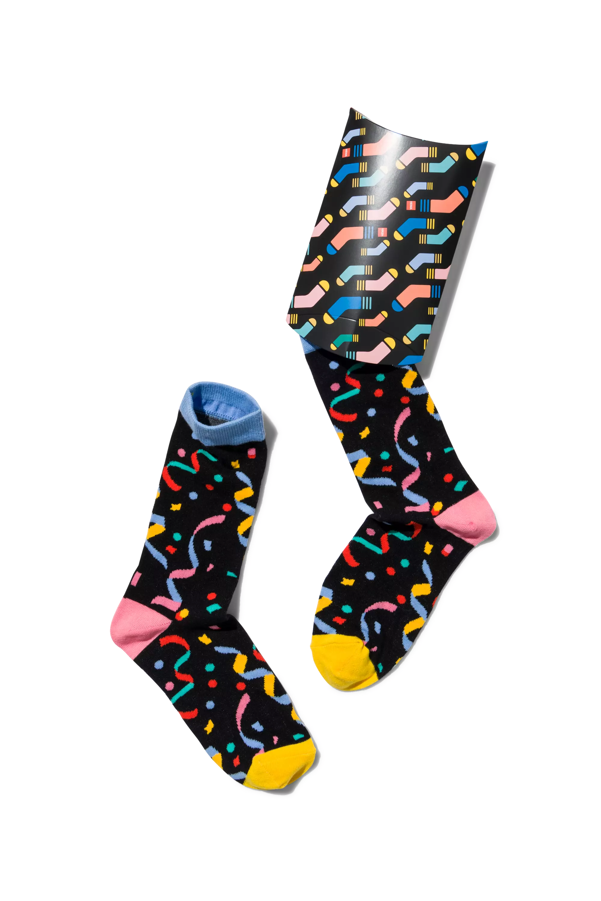 Socken-Versandschachtel, 15 x 12 cm, schwarz