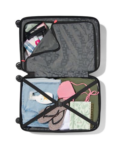 valise ABS 43x25x66 noire avec cadenas TSA - 18630025 - HEMA