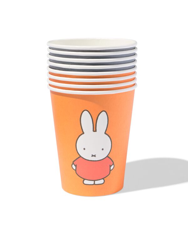 nijntje bekers 250ml papier Halloween - 8 stuks - 25200481 - HEMA
