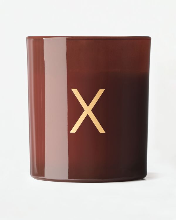 Kerze im Glas, ⌀ 8 &times; 9 cm, Buchstabe X X - 61102683X - HEMA