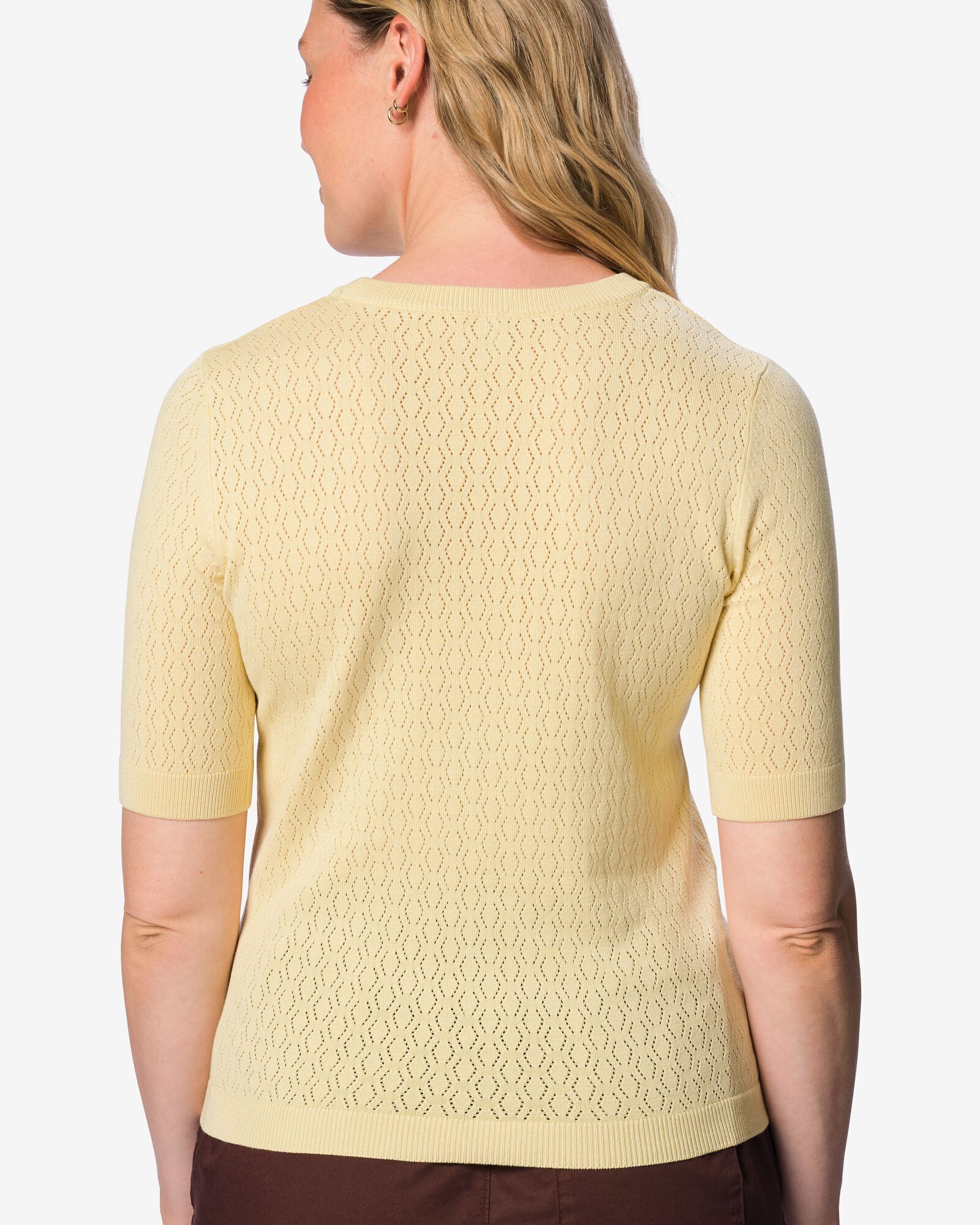 Damenpullover, strukturiert hellgelb hellgelb - 36212920LIGHTYELLOW - HEMA