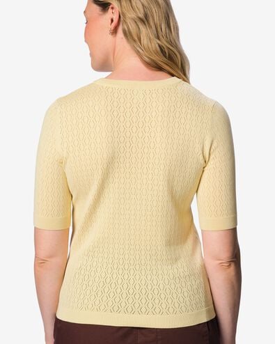 Damenpullover, strukturiert hellgelb hellgelb - 36212920LIGHTYELLOW - HEMA