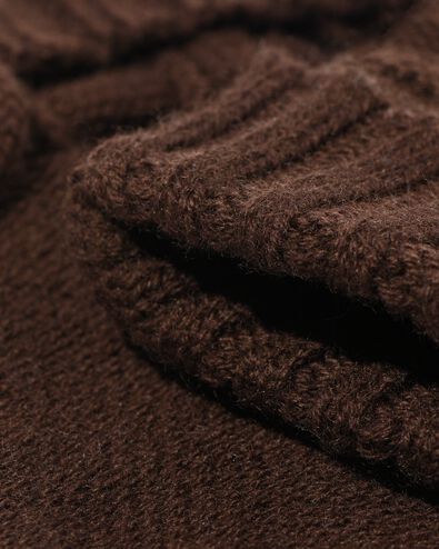 babysokken wolmix donkerbruin donkerbruin - 4732160DARKBROWN - HEMA