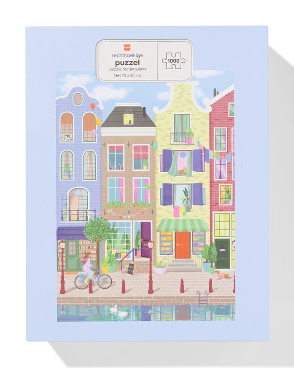 puzzle 70x50 cm 1000 pi&egrave;ces maisons de canal - 61160260 - HEMA