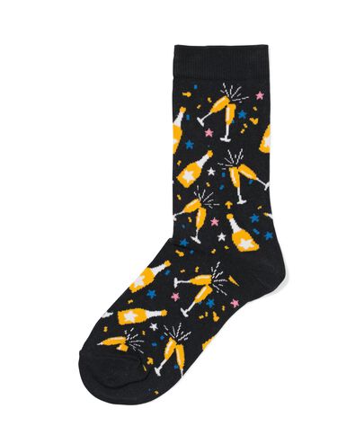 chaussettes avec coton cheers noir - 4103410BLACK - HEMA