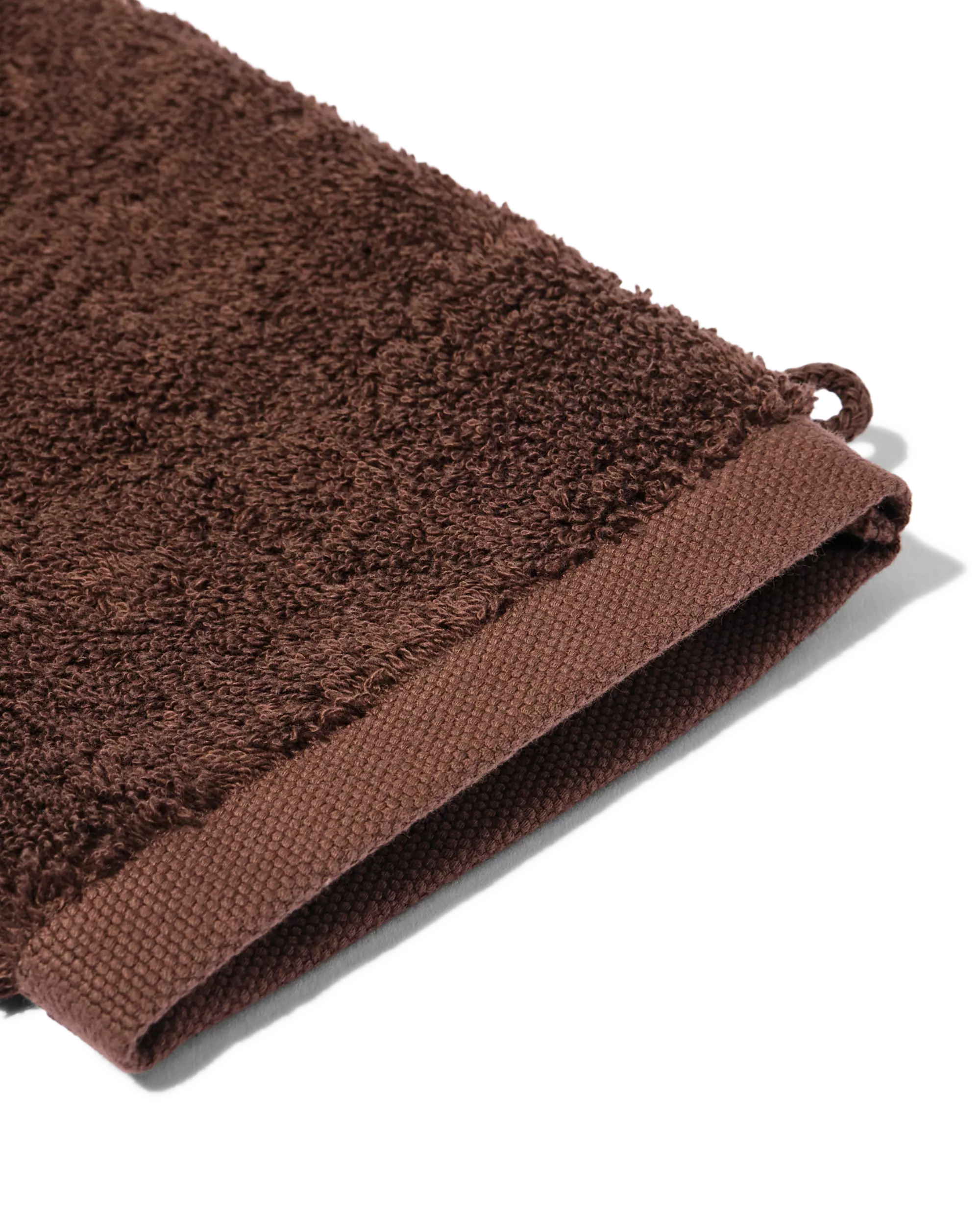 washandje 16x21cm hotelkwaliteit extra zacht donkerbruin