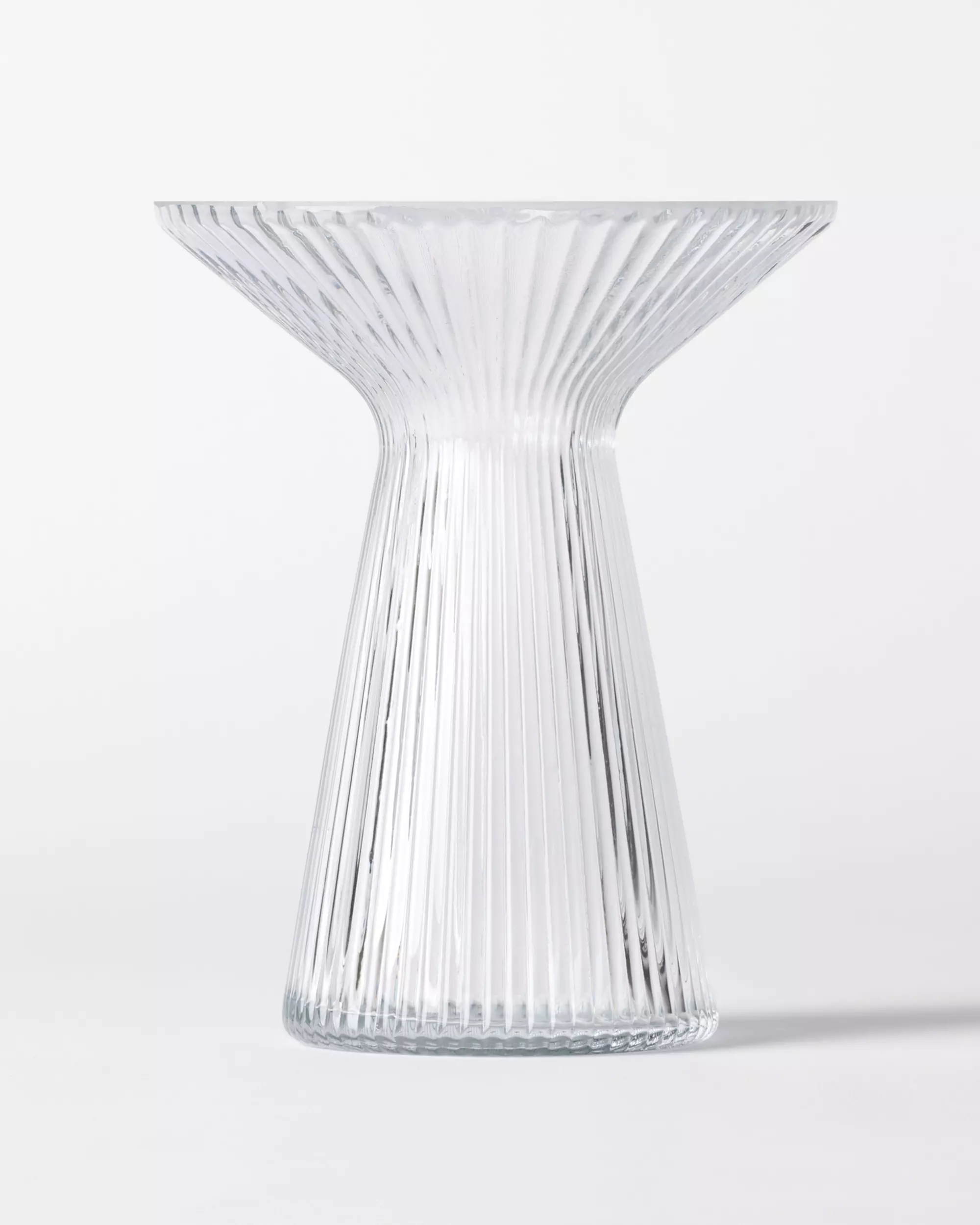 verre ⌀16,5x20,5cm Zwier verre nervuré transparent