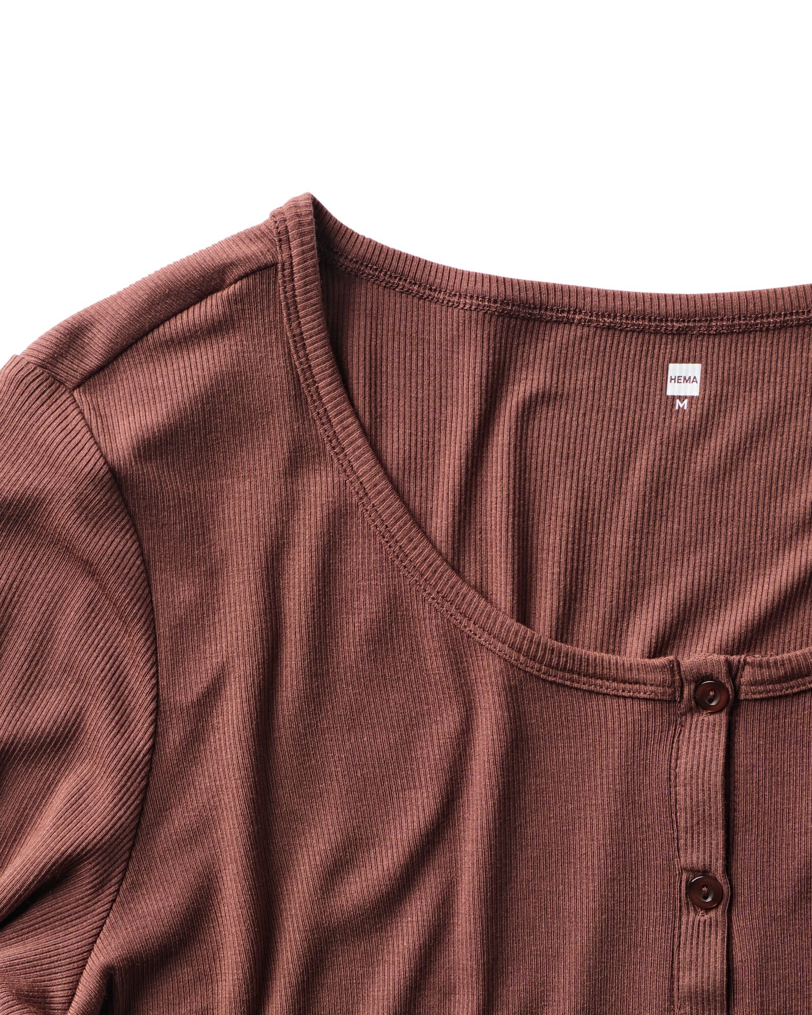 pyjama femme modal c&ocirc;tel&eacute; marron marron - 23401143BROWN - HEMA