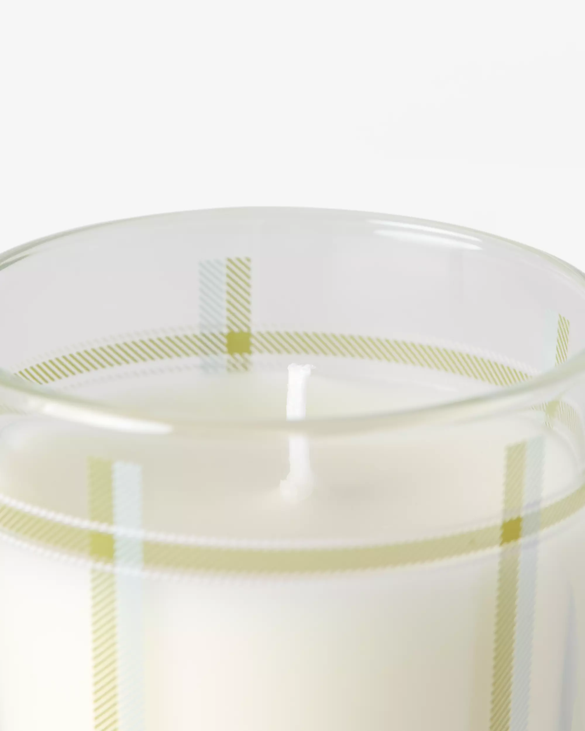bougie parfumée ⌀7x8cm verre losanges cerise