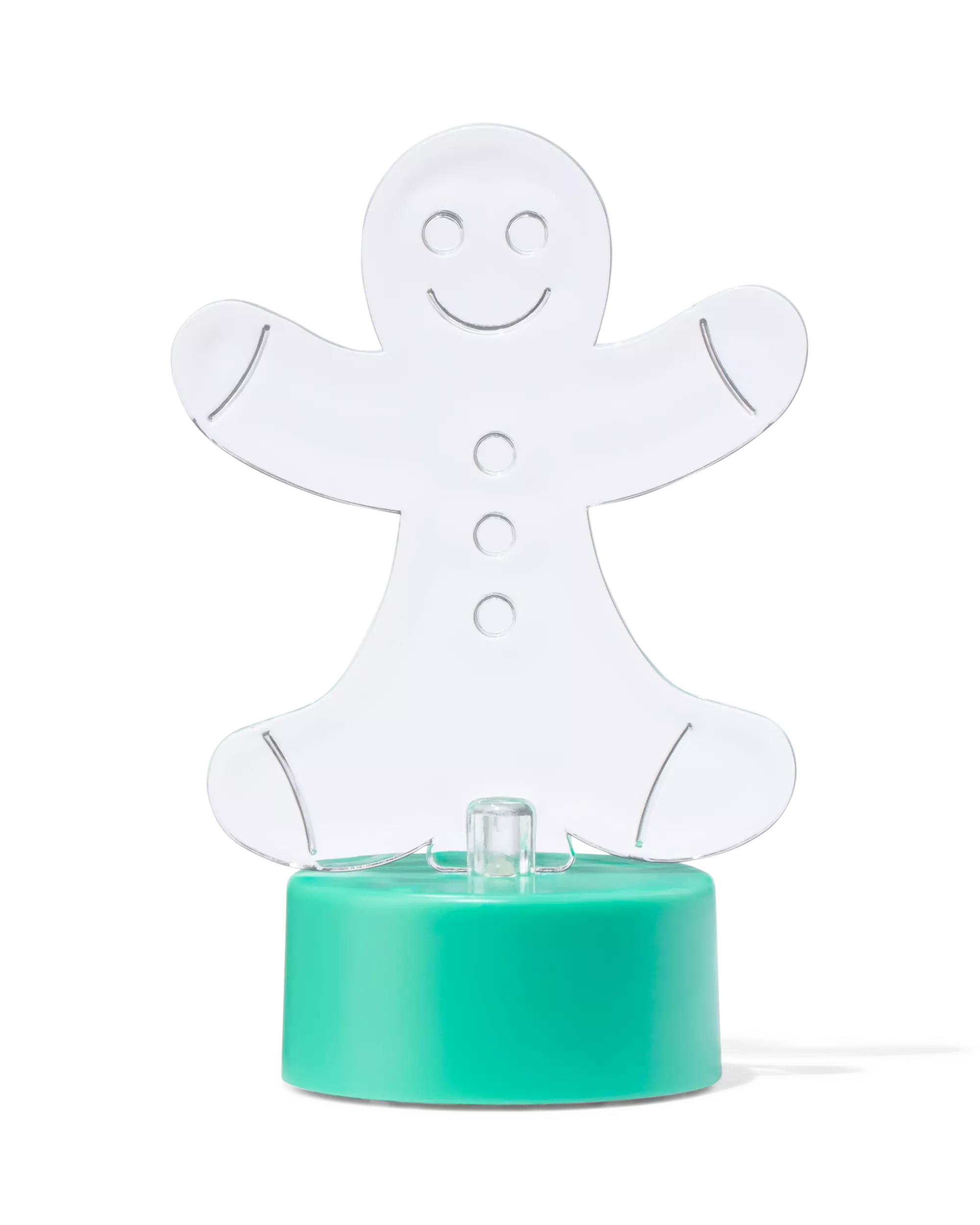 bougie LED bonhomme en pain d'épice