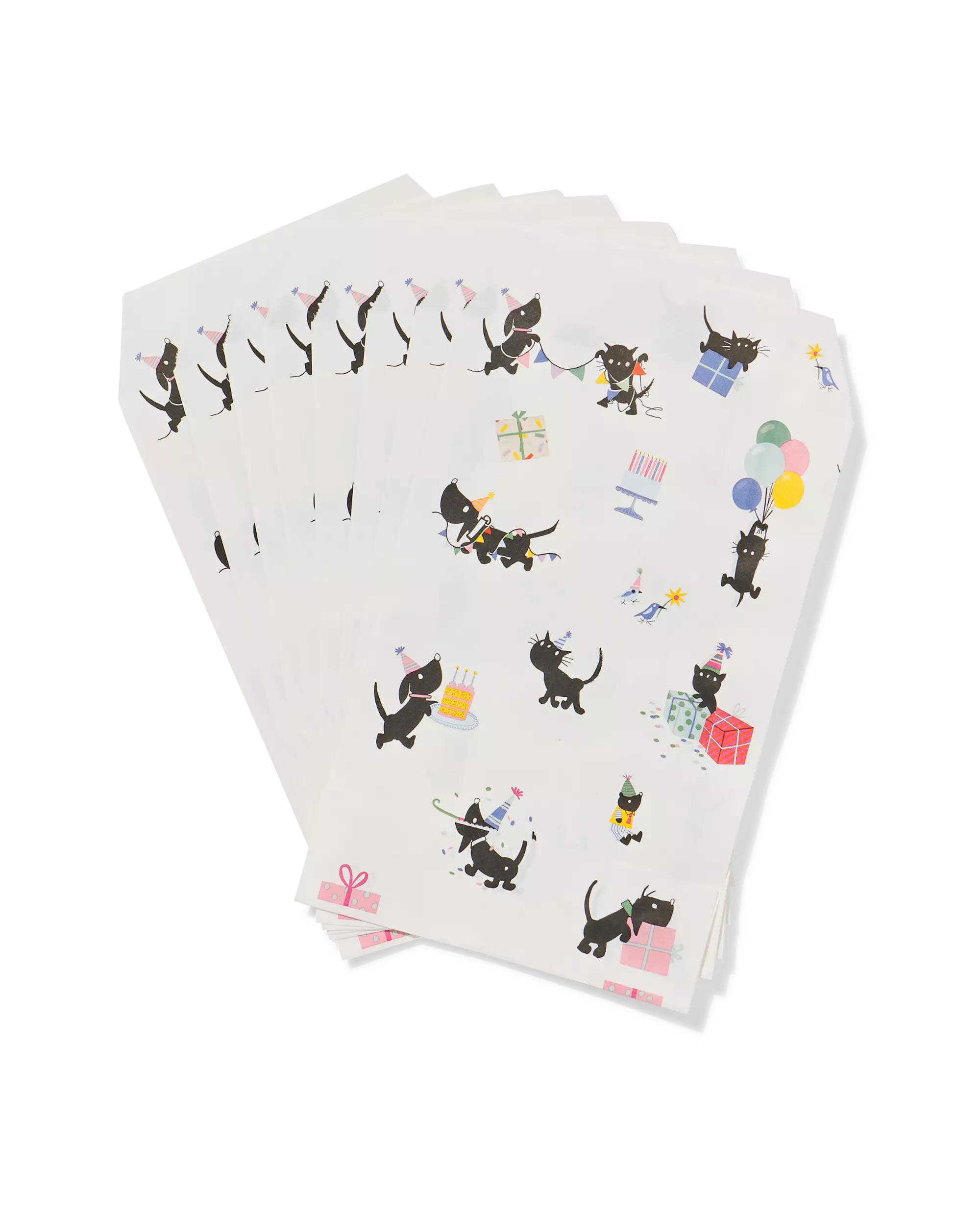Takkie und Siepie Partytüten, Papier – 8 Stück