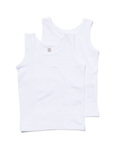 2-pak jongenshemd wit wit - 19280998WHITE - HEMA